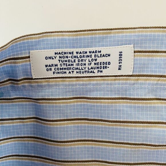 Vintage Brooks Brothers Makers and Merchants Men's Shirt 17.5 36 Regular Fit Usa - Picture 6 of 13